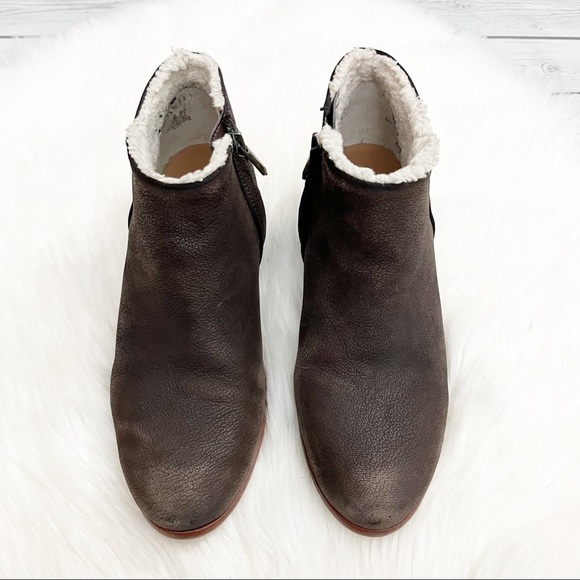 Sam Edelman Brown Leather Ankle Booties - Picture 3 of 6